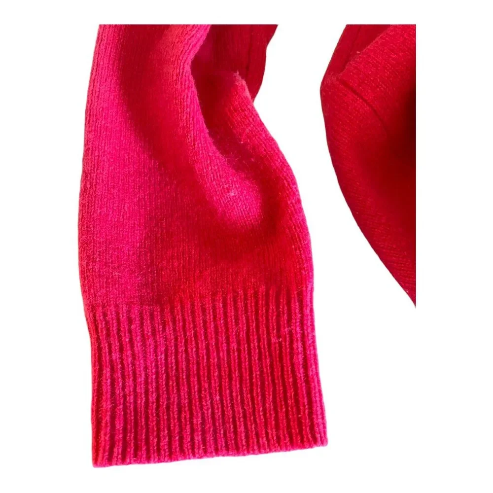 Womens Vineyard Vines Sweater Medium -Pink Whale Logo Soft Comfy 100% Lambswool - Picture 9 of 12